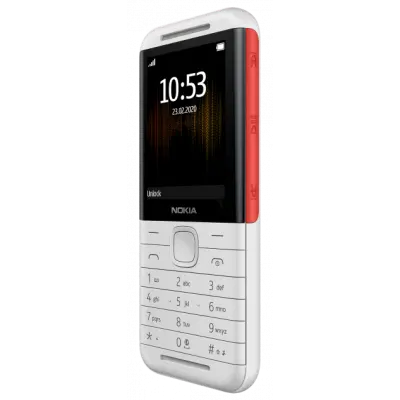 Телефон Nokia 5310 Dual Sim White/Red, красно-белый