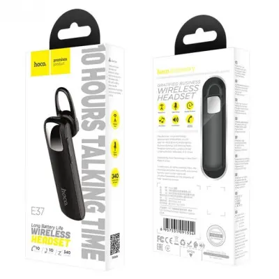 Bluetooth гарнітура Hoco E37 Чорна