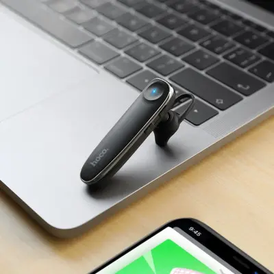 Bluetooth-гарнитура Hoco E49 Black, черная Bluetooth-гарнитура Hoco E49 Black, черная