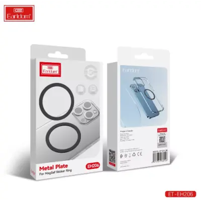 Пластина-кільце для MagSafe Earldom (2шт) Чорна Пластина-кільце для MagSafe Earldom (2шт) Чорна