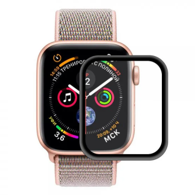 Захисне скло Apple Watch 38mm 3D Чорне