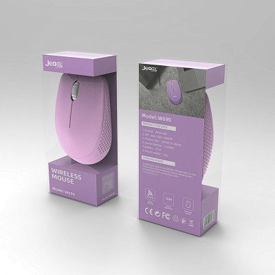 Бездротова миша BT JEDEL W690 Purple, Фіолетова