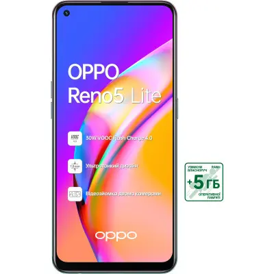 Смартфон OPPO Reno5 Lite 8/128GB Purple, фіолетовий Смартфон OPPO Reno5 Lite 8/128GB Purple, фіолетовий