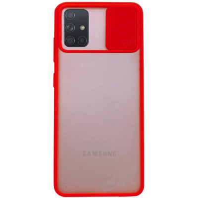 Чехол накладка Camshield Samsung A71 (A715) Красная