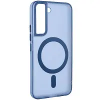 Чехол накладка Lyon Frosted MagSafe Samsung S901 (S22) Синяя/Navy Blue