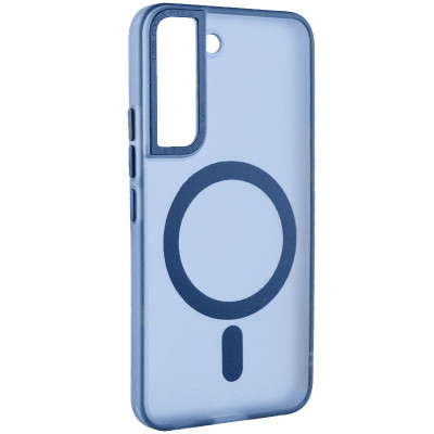 Чехол накладка Lyon Frosted MagSafe Samsung S901 (S22) Синяя/Navy Blue