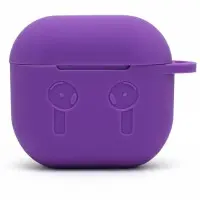 Чохол для навушників AirPods 4 Силіконовий Фіолетовий