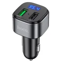 FM Трансмітер Hoco E67 18W (2USB) Black, Чорний FM Трансмітер Hoco E67 18W (2USB) Black, Чорний