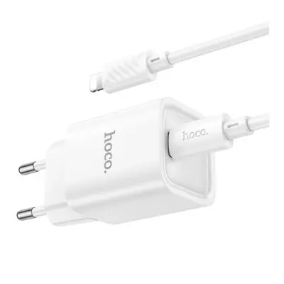 МЗП HOCO C148A USB-C 30W + Type-C to Lighting Білий