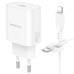 МЗП Borofone BA82A USB-C 25W + Type-C to Lighting Білий