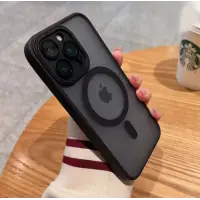 Чохол накладка Protective Camera Matte Clear iPhone 15 Pro Чорна