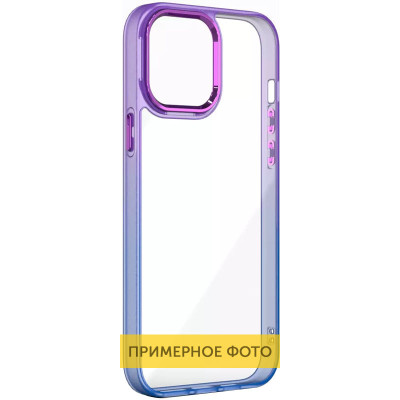 Чехол накладка Fresh sip Samsung A225 (A22)  Синий/ Фиолетовый