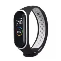 Ремешок Mi Band 3/4 SPORT Черный Белый