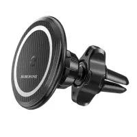 Автотримач Borofone BH45 з БЗП 15W Black, Чорний