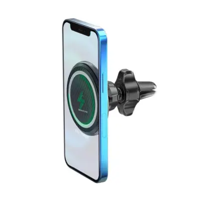 Автотримач Borofone BH45 з БЗП 15W Black, Чорний