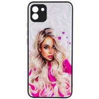 Чехол накладка Prisma Ladies Samsung A035 (A03) Розовая