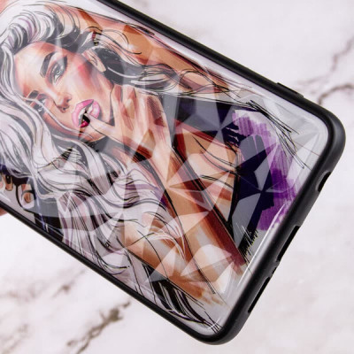 Чехол накладка Prisma Ladies Samsung A035 (A03) Фиолетовая