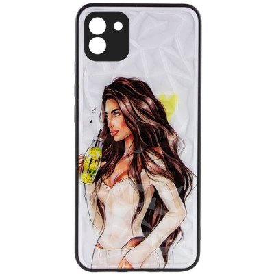 Чехол накладка Prisma Ladies Samsung A035 (A03) Желтая