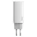 Мережевий зарядний пристрій Baseus GaN2 Lite USB-C+USB-A (65W) White, Білий