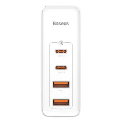 Мережевий зарядний пристрій Baseus GaN2 Pro 2USB-C+2USB-A (100W) Білий