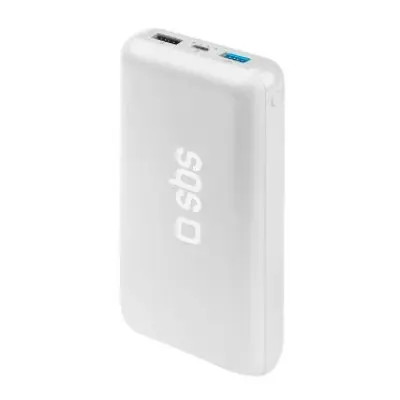 Универсальная мобильная батарея Повербанк SBS 20W 20000mAh Белый Универсальная мобильная батарея Повербанк SBS 20W 20000mAh Белый