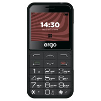 Мобильный телефон Ergo R231 Dual Sim Black, черный