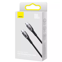 Кабель дата Baseus Glimmer Type-C to Type-C 100W 1м Чорний Кабель дата Baseus Glimmer Type-C to Type-C 100W 1м Чорний