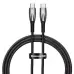 Кабель дата Baseus Glimmer Type-C to Type-C 100W 1м  Черный
