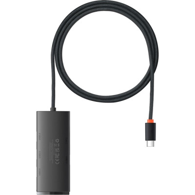USB хаб Baseus Lite Series 4in1 (Type-C to USB) Чорний USB хаб Baseus Lite Series 4in1 (Type-C to USB) Чорний