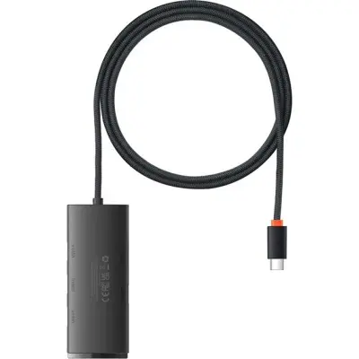 USB хаб Baseus Lite Series 4in1 (Type-C to USB) Черный