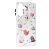 Чехол Накладка Soft Milky Samsung A366 (A36 5G) Кот с нитями
