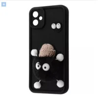 Чохол накладка Pretty Things Samsung A065 (A06) black/fluffy black