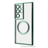 Чехол накладка WAVE Metal Samsung S23 Ultra (S918) Темно-зеленая