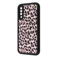 Чехол накладка Wave Artfull Samsung A307/A505 (A30s/A50) Чёрный (light leopard)