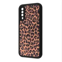 Чехол накладка Wave Artfull Samsung A307/A505 (A30s/A50) Чёрный  (Dark leopard)