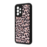 Чехол накладка Wave Artfull Samsung A525 (A52) Чёрный (light leopard)