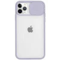 Чохол накладка Gelius Slide Camera iPhone 12/12 Pro Фіалкова