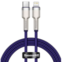 Кабель дата Baseus Cafule Metal Type-C to Lightning 1м Фіолетовий Кабель дата Baseus Cafule Metal Type-C to Lightning 1м Фіолетовий