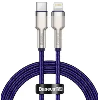 Кабель дата Baseus Cafule Metal Type-C to Lightning 1м Фиолетовый