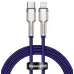 Кабель дата Baseus Cafule Metal Type-C to Lightning 1м Фиолетовый