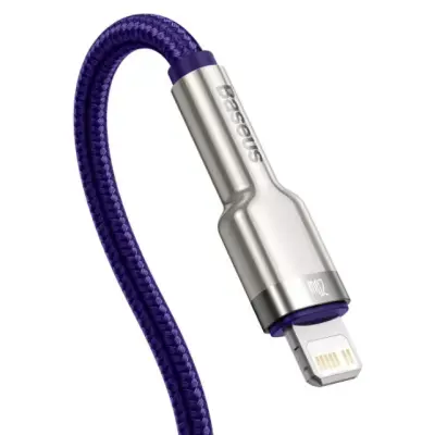 Кабель дата Baseus Cafule Metal Type-C to Lightning 1м Фиолетовый