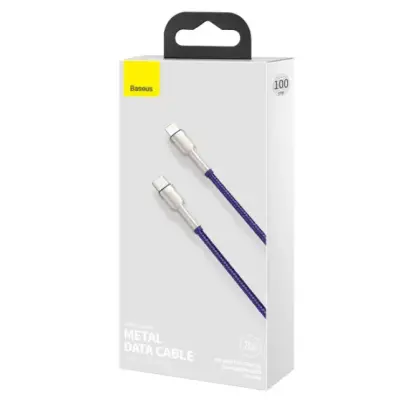 Кабель дата Baseus Cafule Metal Type-C to Lightning 1м Фиолетовый