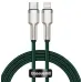 Кабель дата Baseus Cafule Metal Type-C to Lightning 1м Зелёный