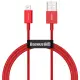 Кабель дата Baseus Superior Lightning 1м Червоний