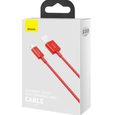 Кабель дата Baseus Superior Lightning 1м Червоний