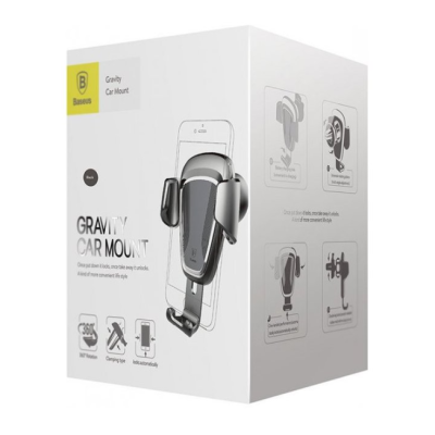 Автотримач Baseus Gravity Car Mount Black, Чорний