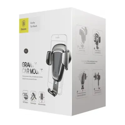 Автотримач Baseus Gravity Car Mount Black, Чорний