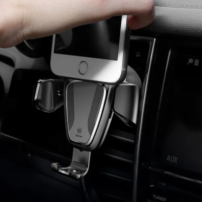 Автотримач Baseus Gravity Car Mount Black, Чорний