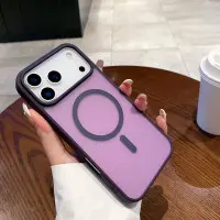 Чохол Накладка Smoky MagSafe iPhone 14 Pro Фіолетова Pale Purple