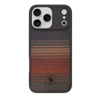 Чехол Накладка Polo Kyle Leather MagSafe iPhone 17 Pro Max Оранжевая